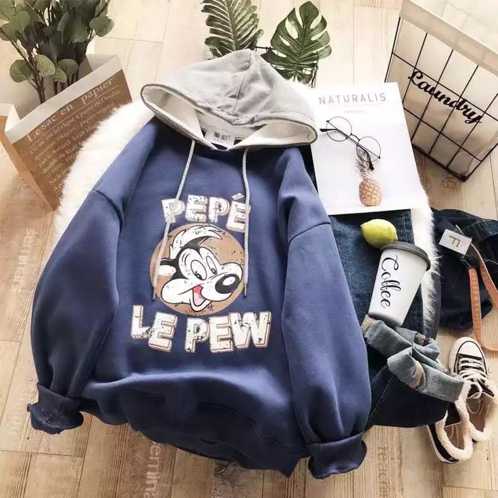 Pepe Le Pew Hoodies Thicker Pullover Cartoon